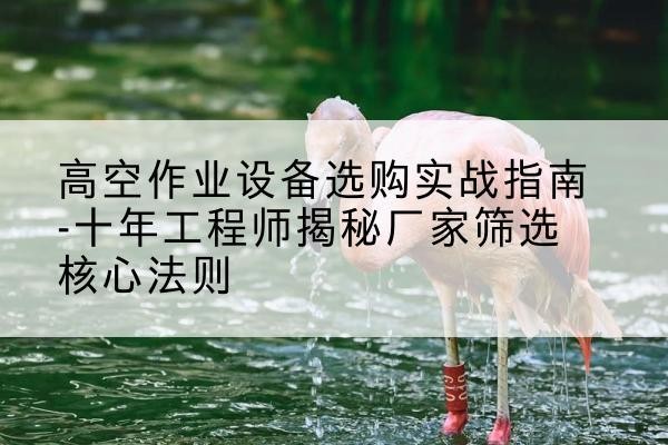 泰宁剪叉式升降机厂家-高空作业设备选购实战指南-十年工程师揭秘厂家筛选核心法则