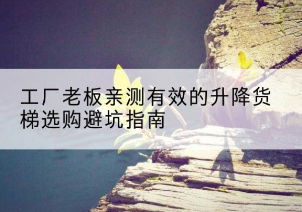 泰宁升降货梯怎么选-工厂老板亲测有效的升降货梯选购避坑指南